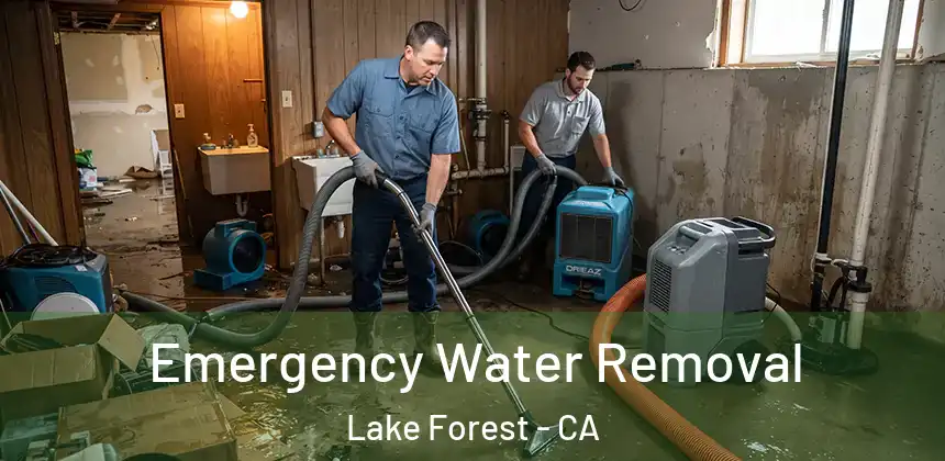 Emergency Water Removal Lake Forest - CA