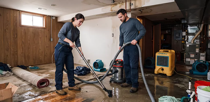 Frozen Pipe Burst Cleanup in Lake Forest