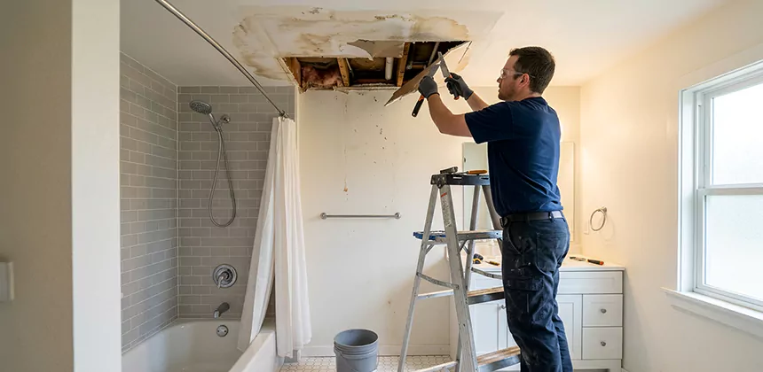 Bathroom Leak Ceiling Repair in Lake Forest